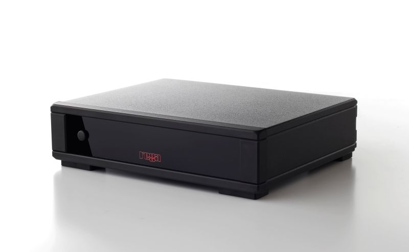 The Fono MM MK5 from the front left, showing the depth of the case and its moulded corner pillars