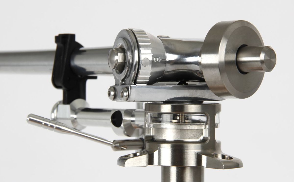The titanium bearing assembly with the tungsten balance weight and shaft